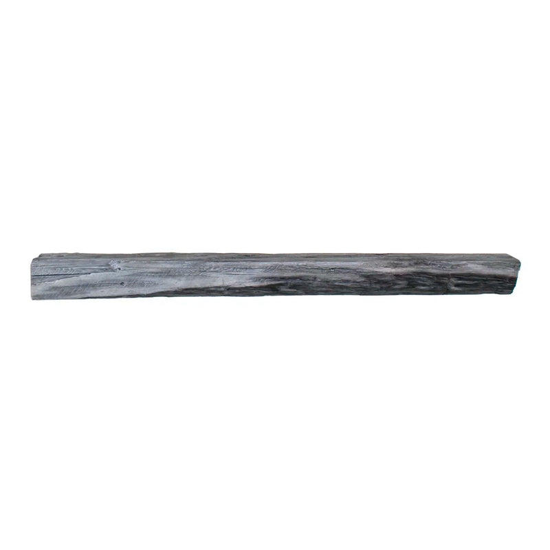 Cabin Pine Non-Combustible Concrete Mantel Shelf Weathered Grey Finish
