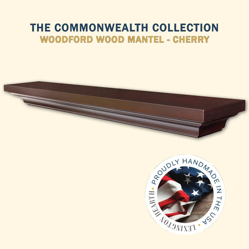 Woodford Wood Mantel Shelf Kit Cherry