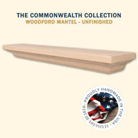Woodford Wood Mantel Shelf Kit Unfinished