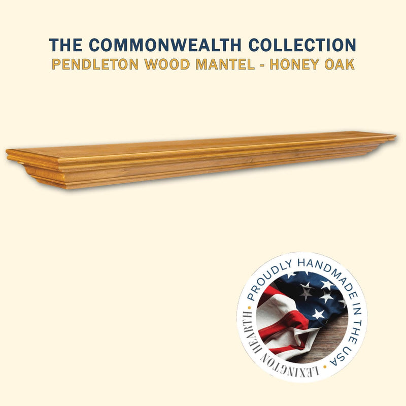 Pendleton Wood Mantel Shelf Kit Honey Oak