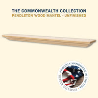 Pendleton Wood Mantel Shelf Kit Unfinished