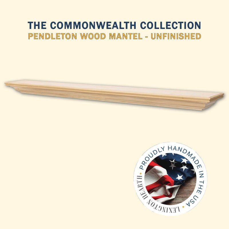 Pendleton Wood Mantel Shelf Kit Unfinished