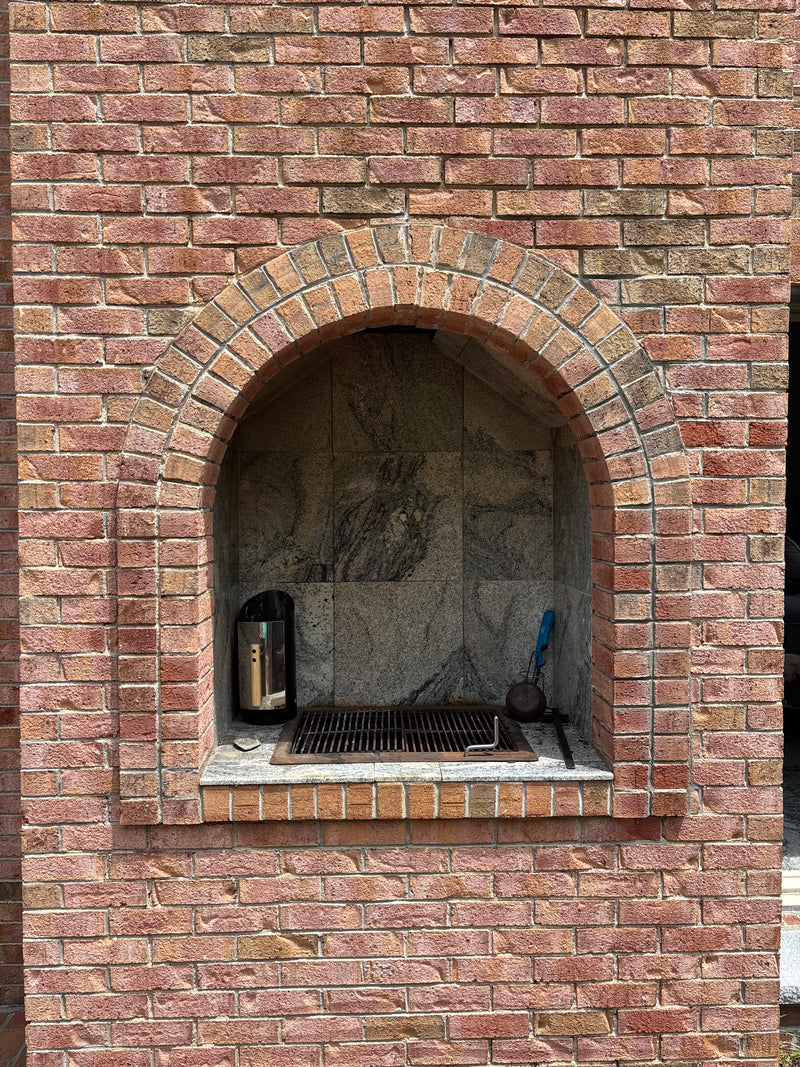 Old World Arch Fireplace Doors Slim 1/2” overlap / Mylar Provided / Air Seal Cabinet Doors / Matte Black / Clear Glass / 3 Sided Overlap