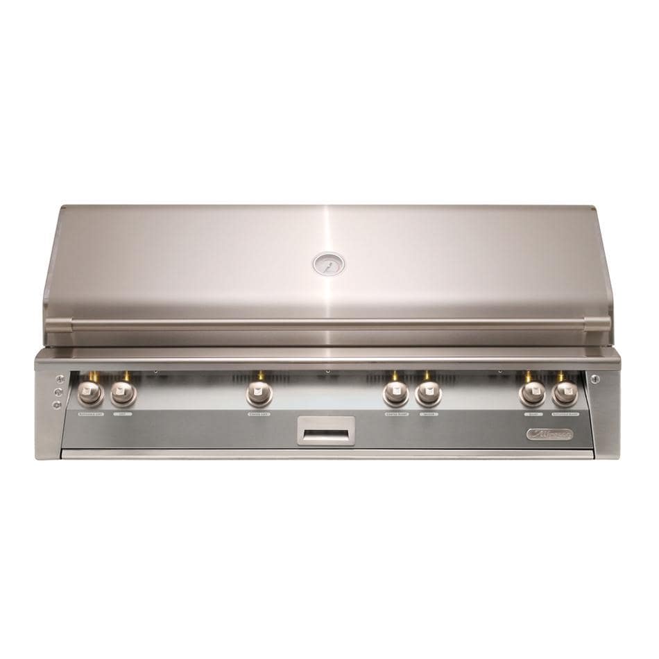 Alfresco ALXE 56-Inch Built-In Natural Gas All Grill With Sear Zone And Rotisserie in Signal Gray