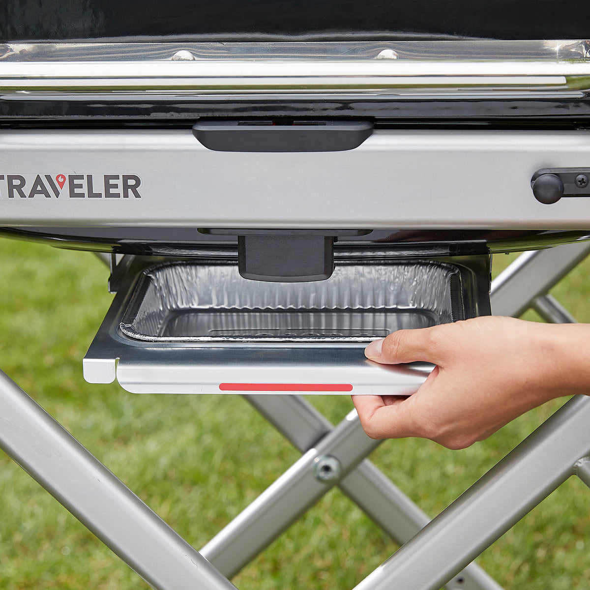 Weber Traveler® Portable Gas Grill Stealth Edition