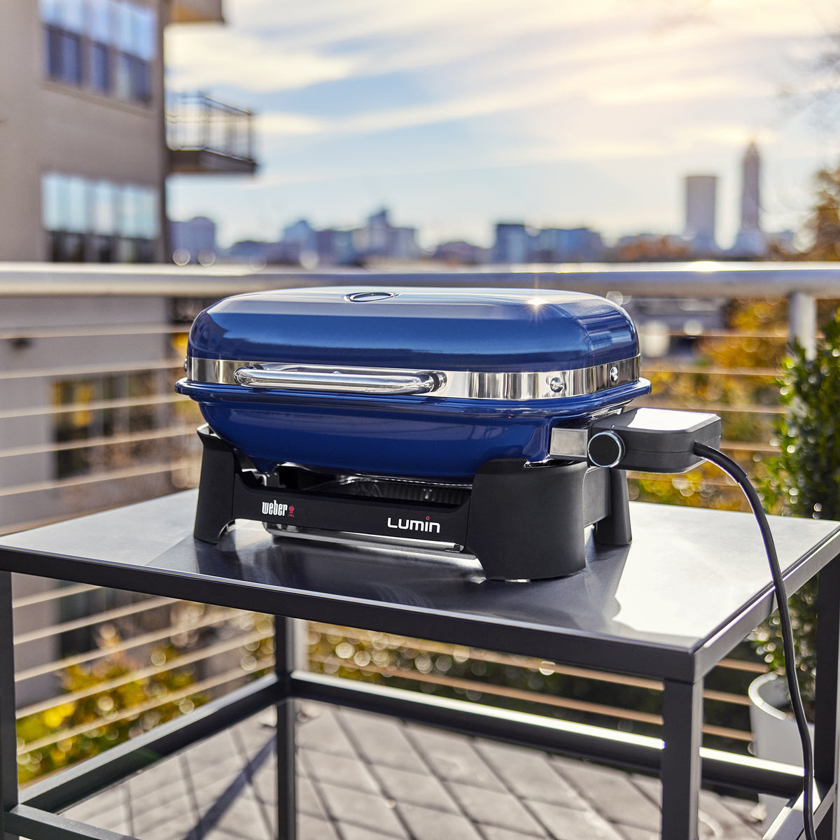 Lumin Compact Electric Grill - DEEP OCEAN BLUE