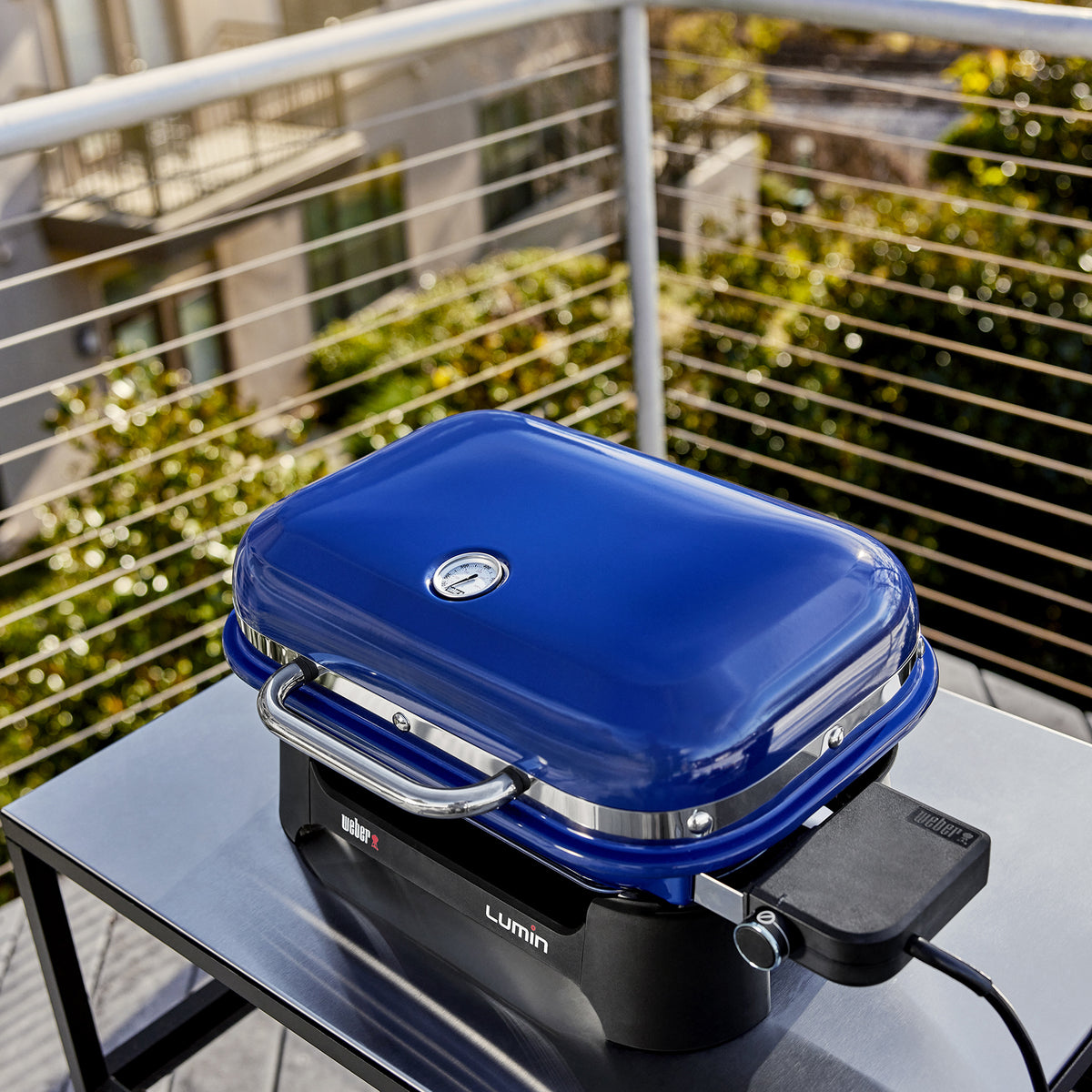 Lumin Compact Electric Grill - DEEP OCEAN BLUE