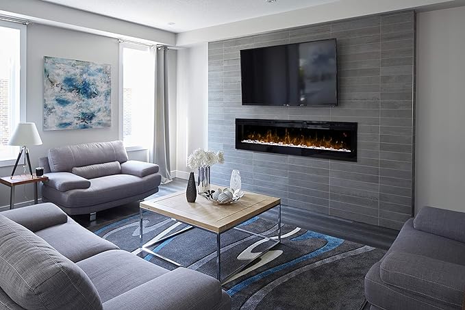 Prism Linear 50" Electric Fireplace - Acrylic Ice - Model BLF5051