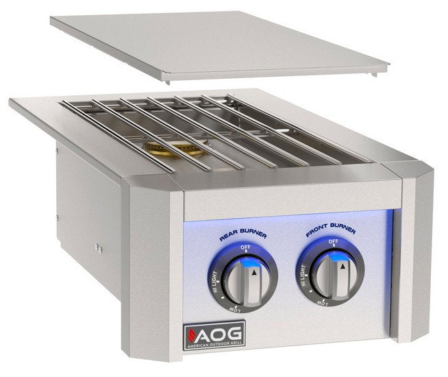 American Outdoor Grill L-Series Built-In Double Side Burner with LED Lights