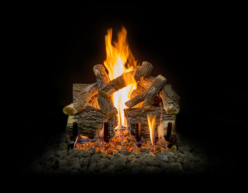 18" Arizona Weathered Oak Charred Vented Gas Log Set | Grand Canyon