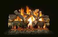 36" Arizona Weathered Oak Charred Vented Gas Log Set | Grand Canyon