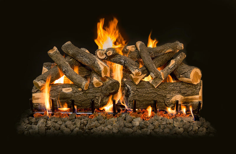 42" Arizona Weathered Oak Charred Vented Gas Log Set | Grand Canyon