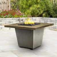 American Fyre Designs Reclaimed Wood Cosmopolitan 36" Square Fire Table