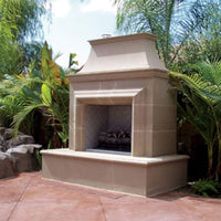 American Fyre Designs Reduced Cordova 82" Vent-Free Outdoor Gas Fireplace