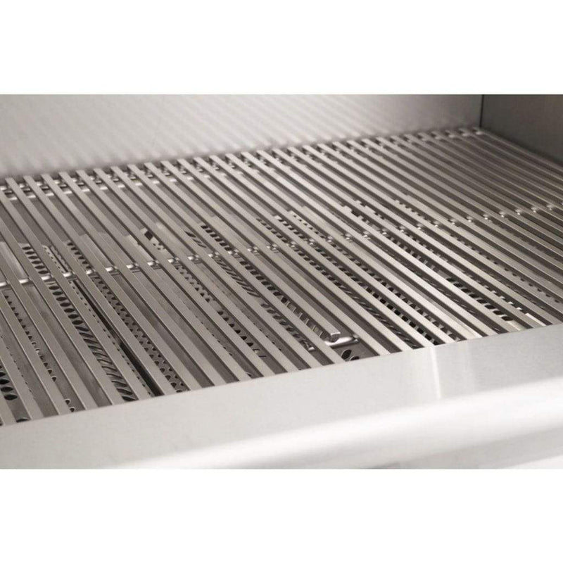 American Outdoor Grill 24" L-Series 2-Burner Natural Gas Grill on In-Ground Post with Rotisserie & Back Burner