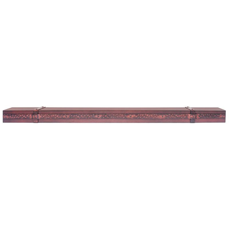 Custom Aged Iron Floating Mantel Shelf Non-Combustible | Stoll Industries