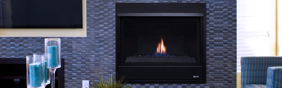 Superior DRC2000 Compact 33" Direct Vent Linear Gas Fireplace