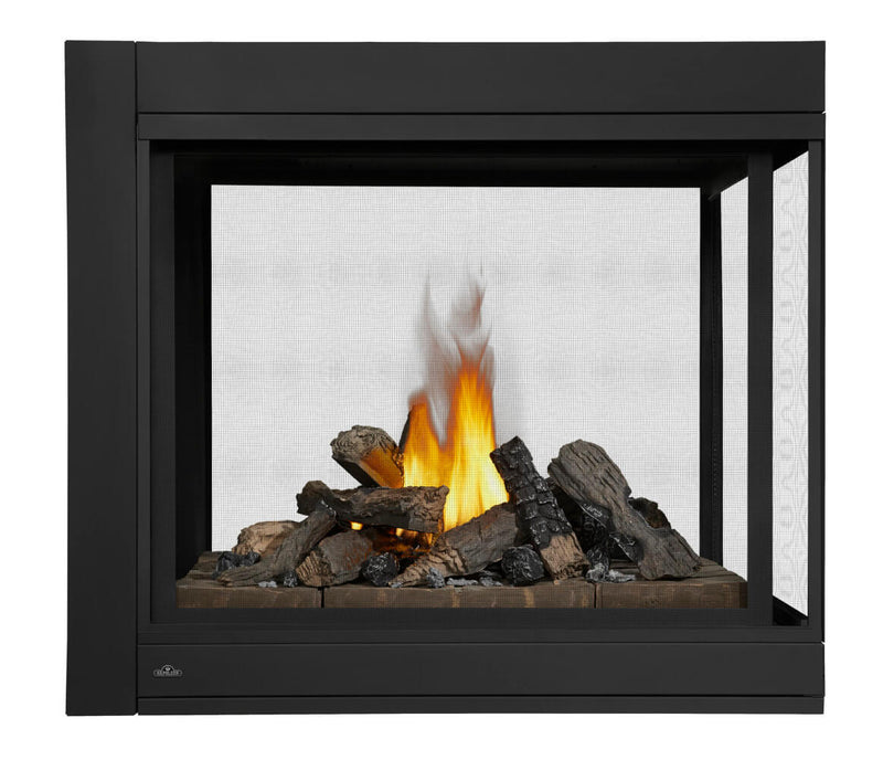 Napoleon Ascent Multi-View BHD4 peninsula direct vent gas fireplace product shot