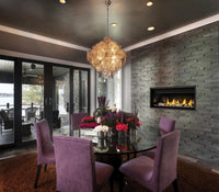Napoleon Ascent Linear 46 gas fireplace lifestyle shot