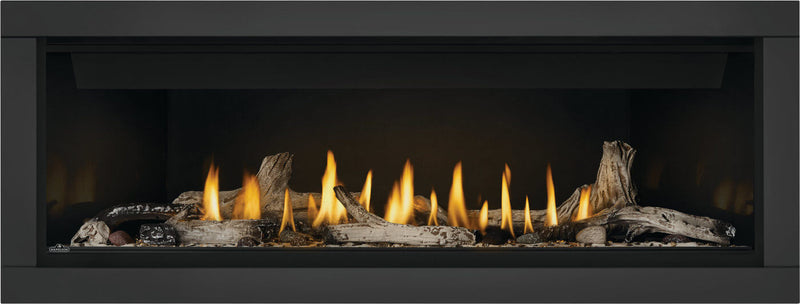 Napoleon Ascent Linear 56 direct vent gas fireplace product shot with classic surround