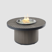 Kenwood and Brooks Round Chat-Height Gas Fire Pit Table — manufacturer product photograph 3; selected configuration shown