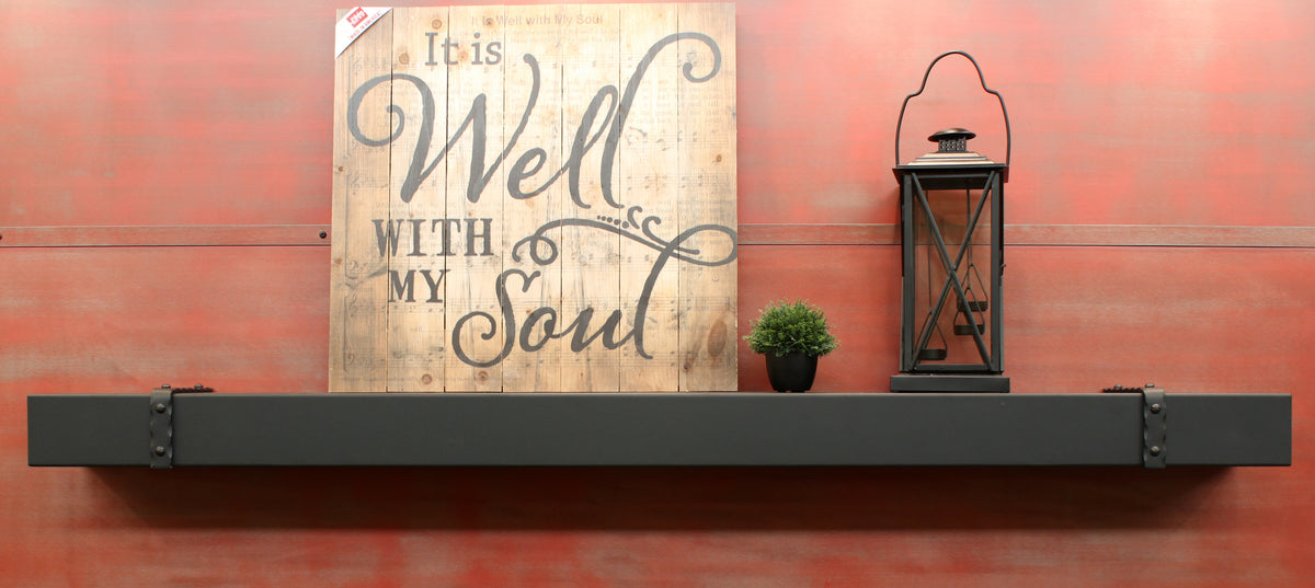 Custom Metal Floating Mantel Shelf: Non-Combustible, 25+ Finishes, Any Size