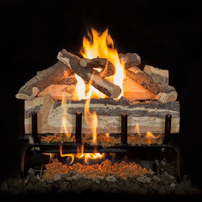 gas fireplace log set