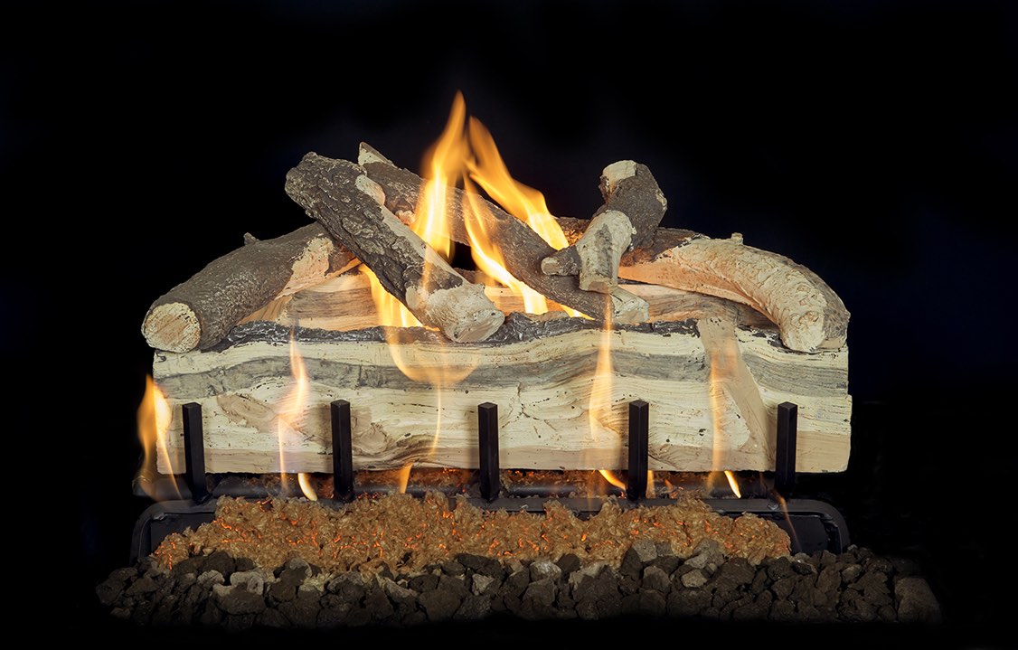 Blue Pine Split Vented Gas Log Set - Grand Canyon