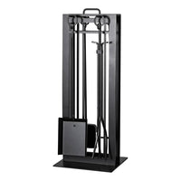 Fireplace Tool Set by Design Specialties Carolina Window Pane – 3/16” Laser-Cut Steel, 21 Finish Colors