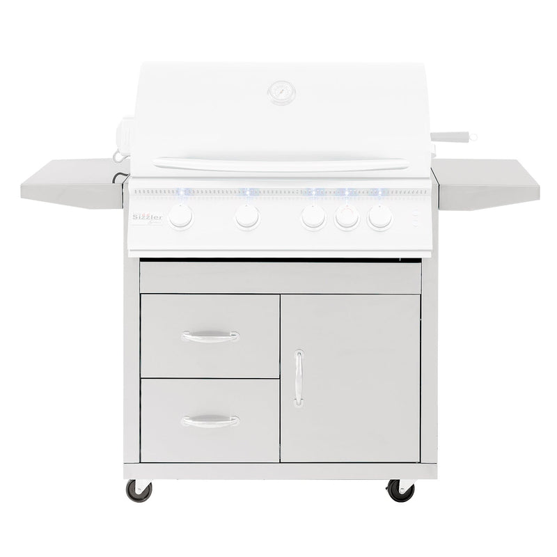 Summerset Sizzler 32-Inch Deluxe Freestanding Grill Cart