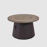 Cirvalo Round Gas Fire Pit Table — manufacturer product photograph 3; selected configuration shown