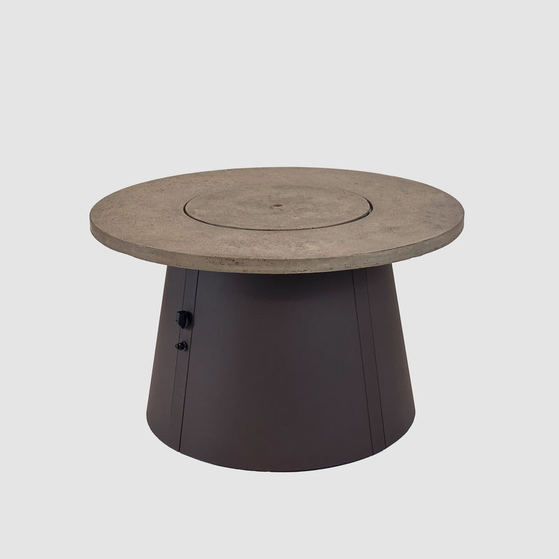 Cirvalo Round Gas Fire Pit Table — manufacturer product photograph 3; selected configuration shown