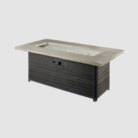 Cedar Ridge Linear Gas Fire Pit Table — manufacturer product photograph 2; selected configuration shown