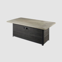 Cedar Ridge Linear Gas Fire Pit Table — manufacturer product photograph 3; selected configuration shown