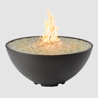 Cove 42-inch Edge Gas Fire Bowl, Midnight Mist — manufacturer photograph
