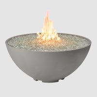 Cove 42-inch Edge Gas Fire Bowl, Natural Grey — manufacturer photograph