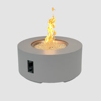 Cove 36-inch Round Gas Fire Pit Table, Natural Grey — manufacturer photograph