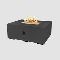 Cove 48-inch Linear Gas Fire Pit, Midnight Mist — manufacturer photograph