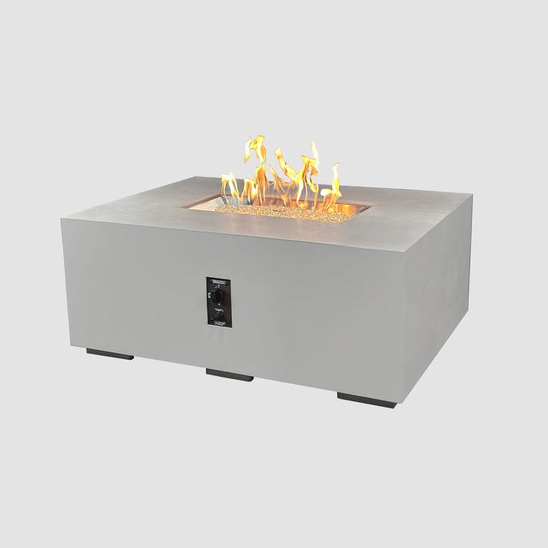 Cove 48-inch Linear Gas Fire Pit, Natural Grey — manufacturer photograph