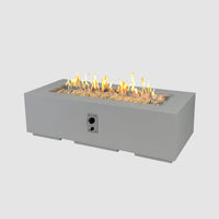 Cove 54-inch Linear Gas Fire Pit, Natural Grey — manufacturer photograph