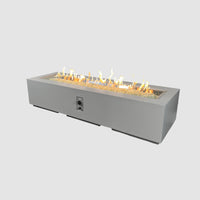 Cove 72-inch Linear Gas Fire Pit, Natural Grey — manufacturer photograph