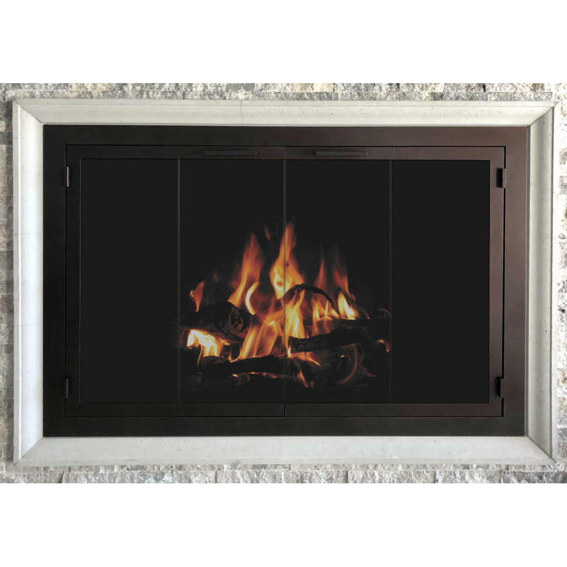 Carolina - Masonry & Prefab Steel Fireplace Glass Doors