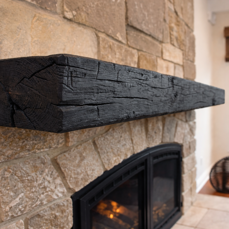 Smokehouse Non-Combustible Concrete Mantel Shelf Eclipse Finish