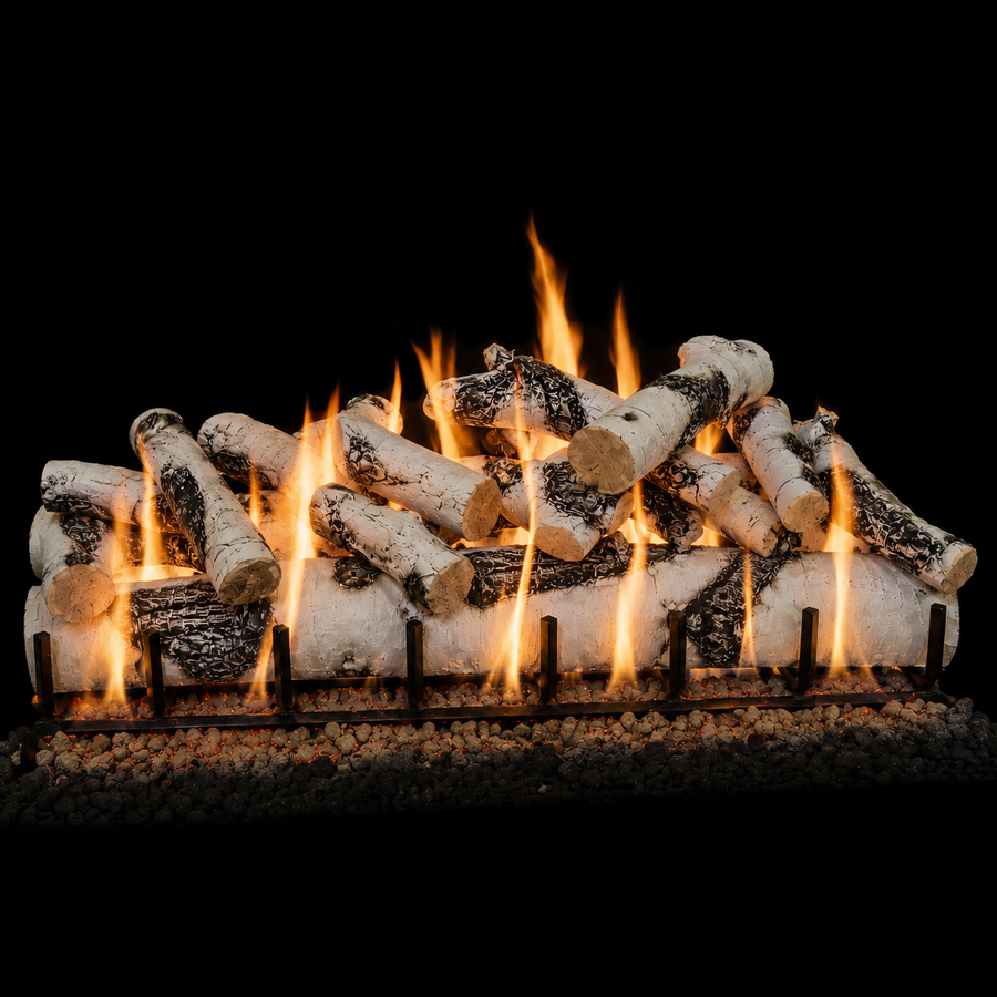 Quaking Aspen See-Through Outdoor Gas Log Set