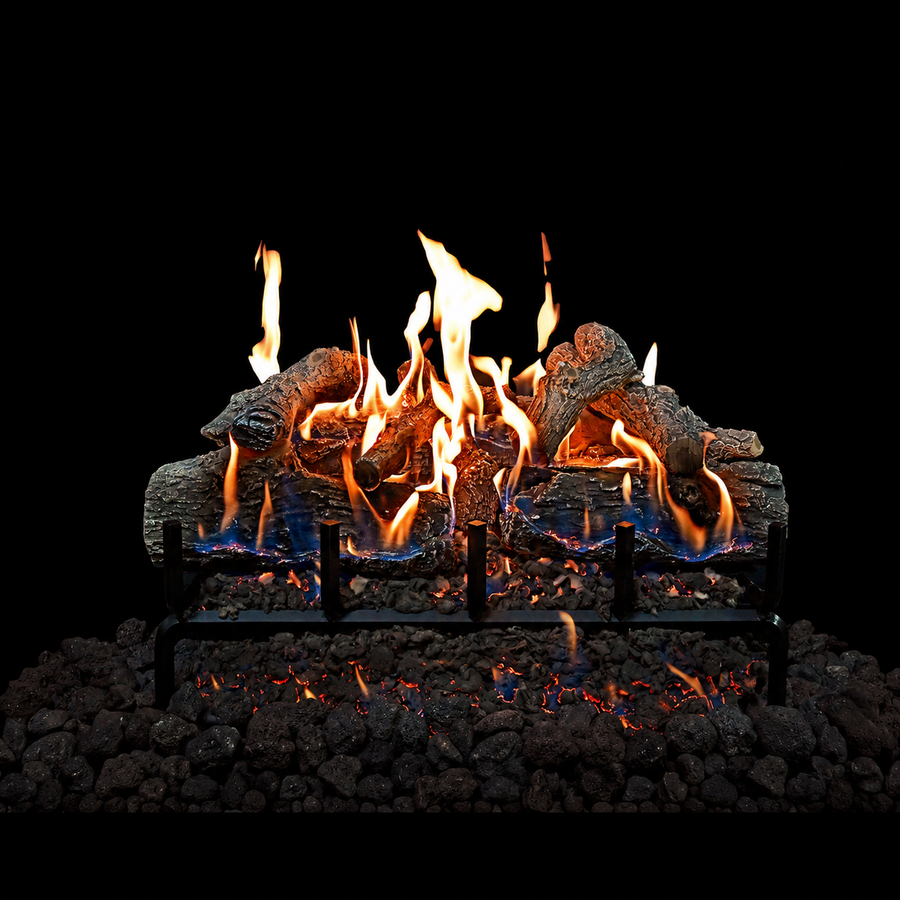 Glowfire Arizona Weathered Oak Charred Gas Log Set