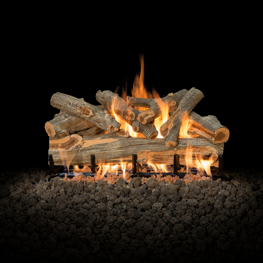 Arizona Juniper See-Through Outdoor Gas Log Set
