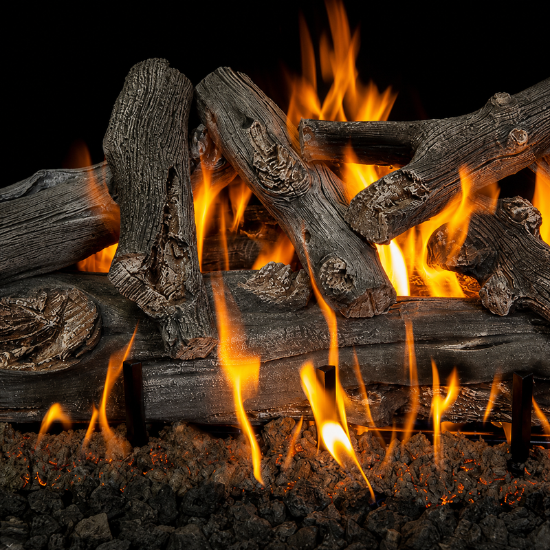 42" Western Driftwood See-Through Outdoor Gas Log Set | Grand Canyon
