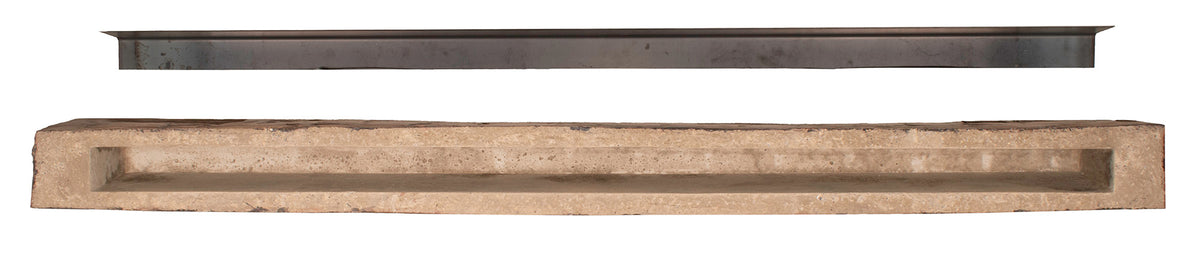 Cumberland Live Edge Non-Combustible Mantel Shelf Fieldstone Finish