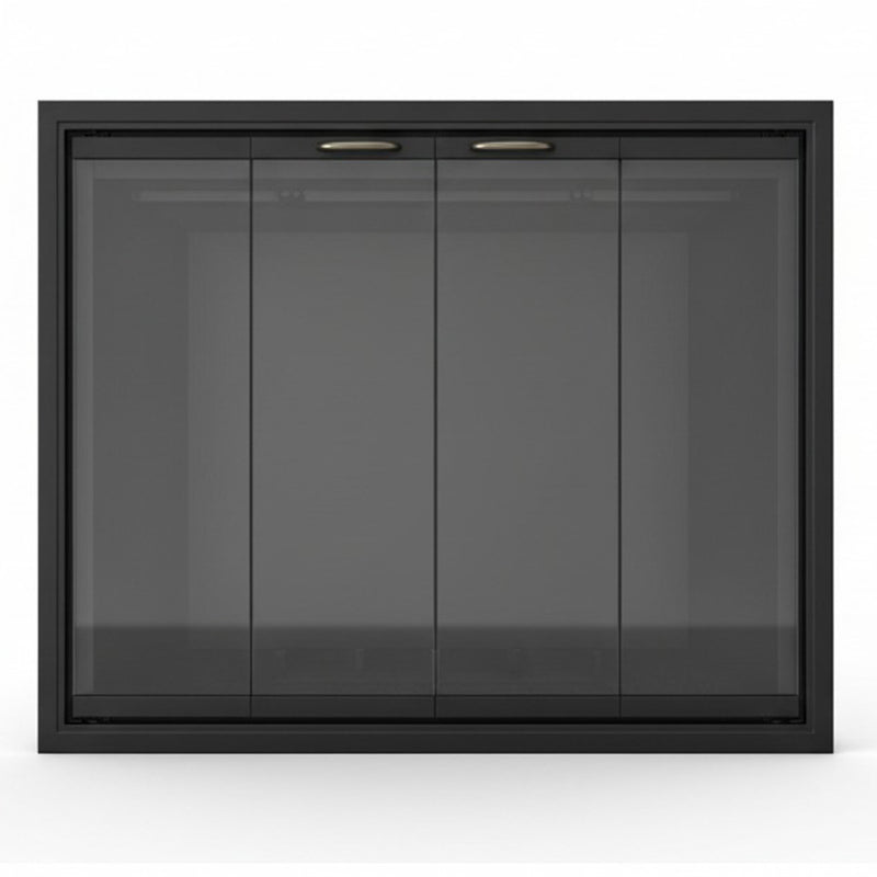 Stiletto Cutback Ultra Thin Fireplace Glass Doors | Modern & Elegant Design | Custom