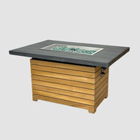 Darien 42-Inch Rectangular Gas Fire Pit Table — manufacturer product photograph 2; selected configuration shown
